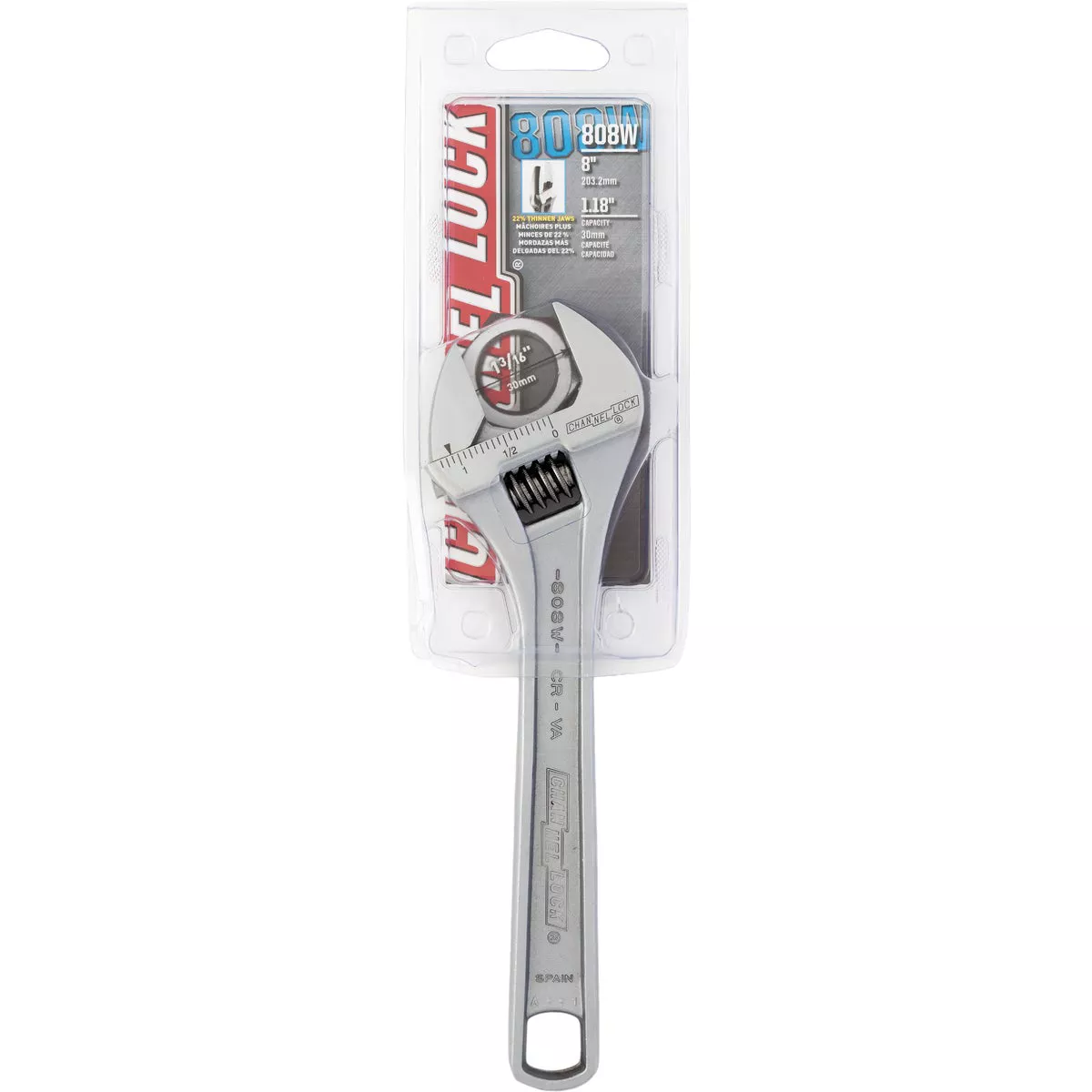 Channellock 8 In. Adjustable Wrench - photo 2