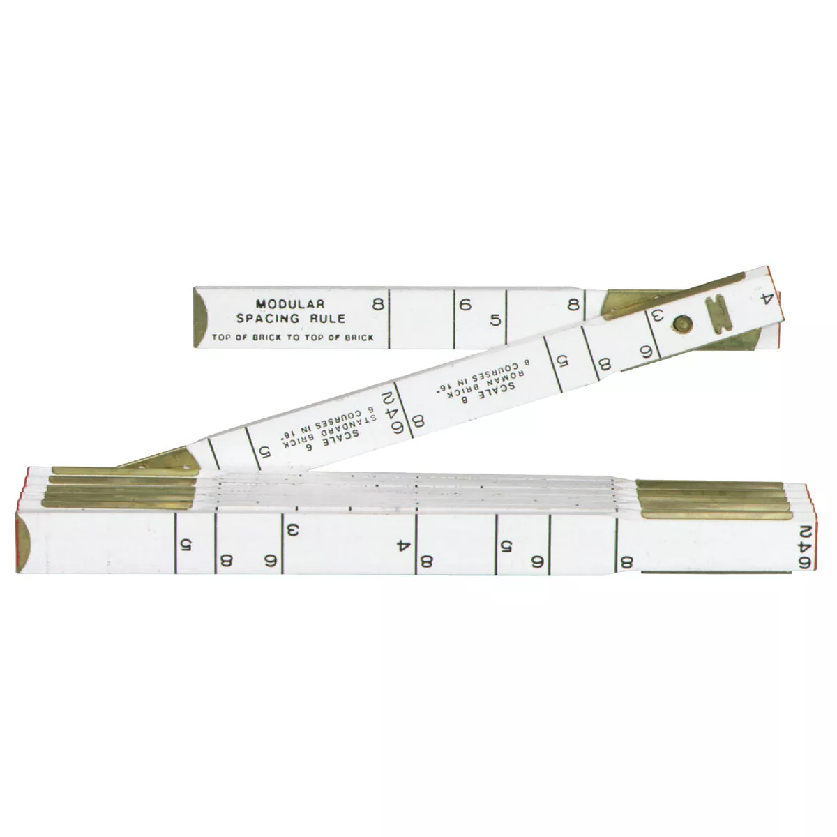 Lufkin Red End 6 Ft. x 5/8 In. Masonry Folding Rule, Modular Spacing ...