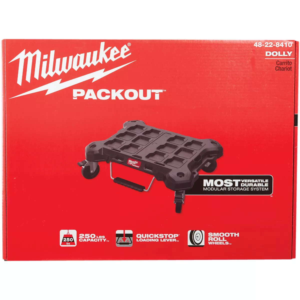 Milwaukee PACKOUT 18.8 In. W x 24.4 In. L Platform Cart, 250 Lb. Capacity - photo 3