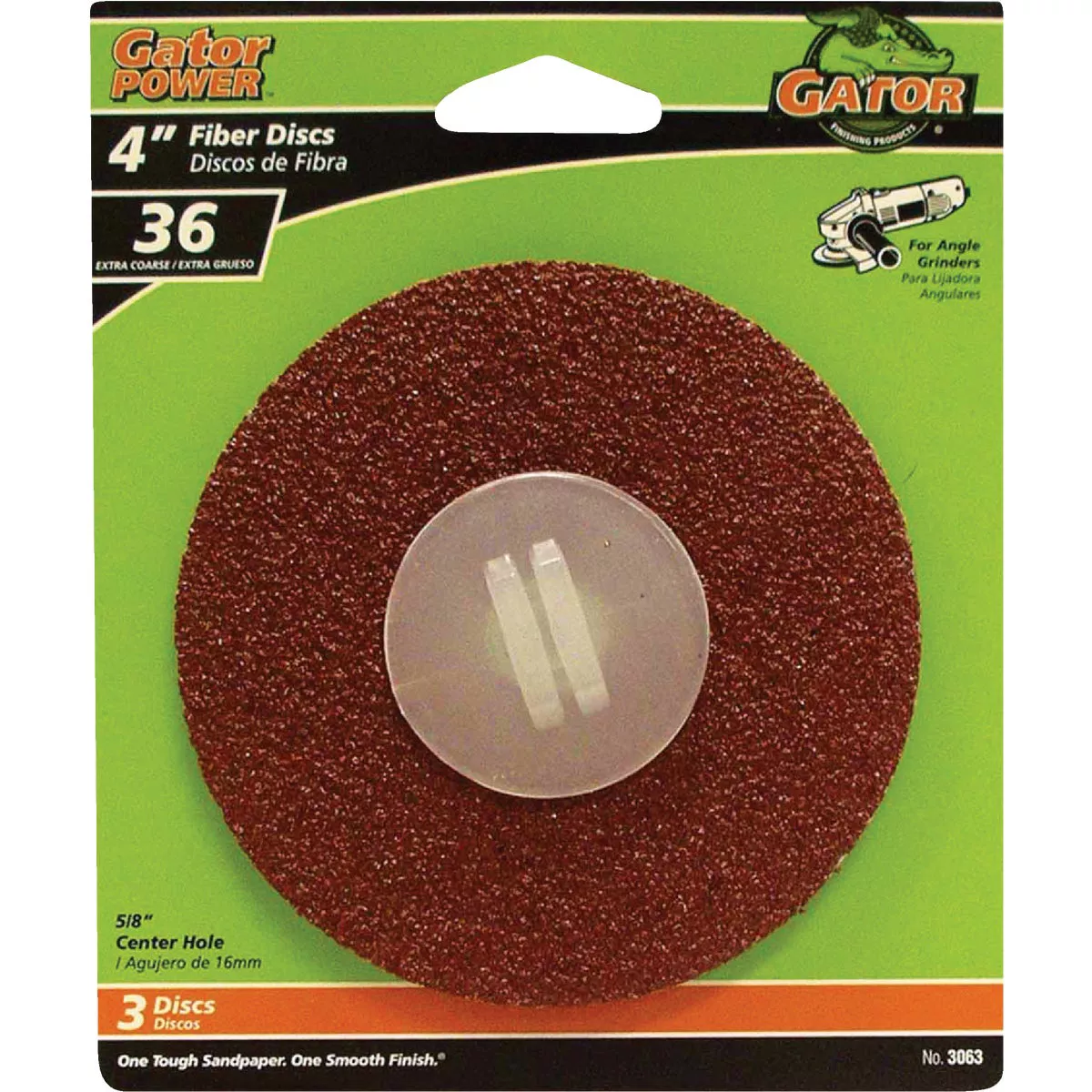 Gator Blade 4 In. 36 Grit Fiber Disc (3-Pack)