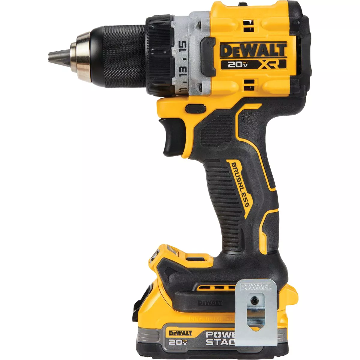 DEWALT 20V MAX XR Brushless 1/2 In. Compact Drill/Driver Kit with 1.7 Ah POWERSTACK Battery & 2.0 Ah Battery & Charger - photo 7