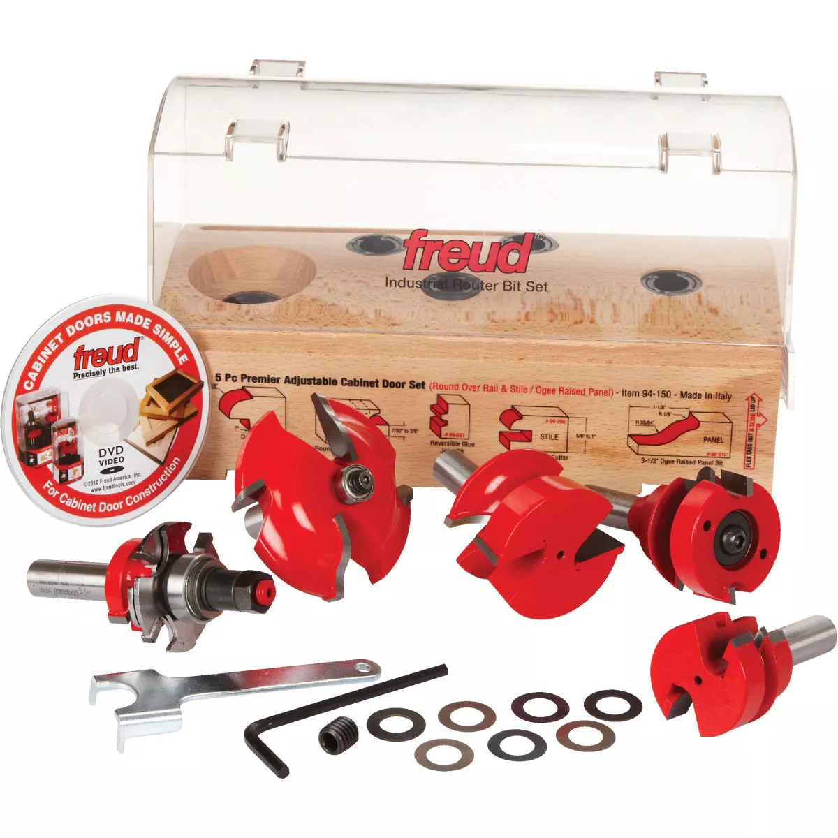 Freud 5-Piece Adjustable Cabinet Router Bit Set - photo 7