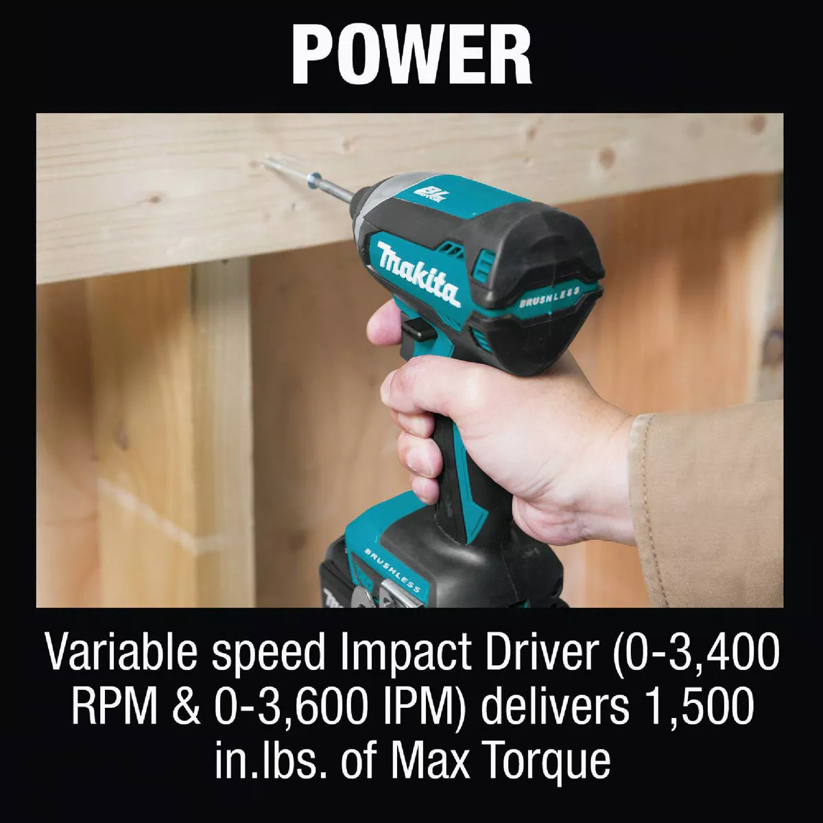Makita 2-Tool 18 Volt LXT Lithium-Ion Brushless Compact Hammer Drill/Driver & Impact Driver Cordless Tool Combo Kit - photo 9