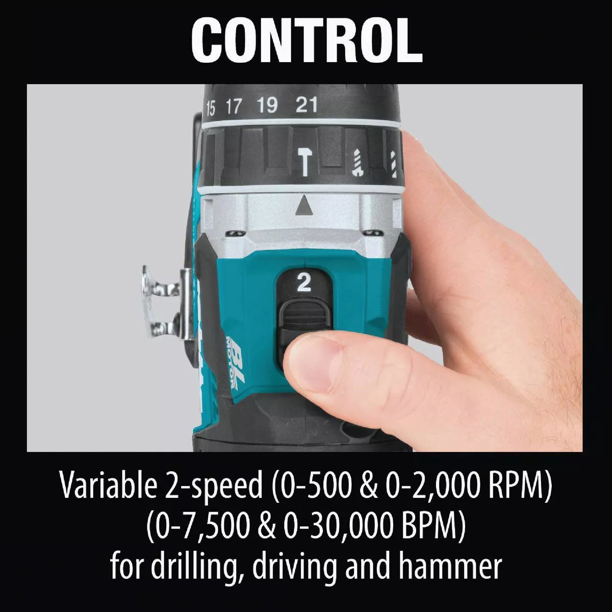 Makita 2-Tool 18 Volt LXT Lithium-Ion Brushless Compact Hammer Drill/Driver & Impact Driver Cordless Tool Combo Kit - photo 14