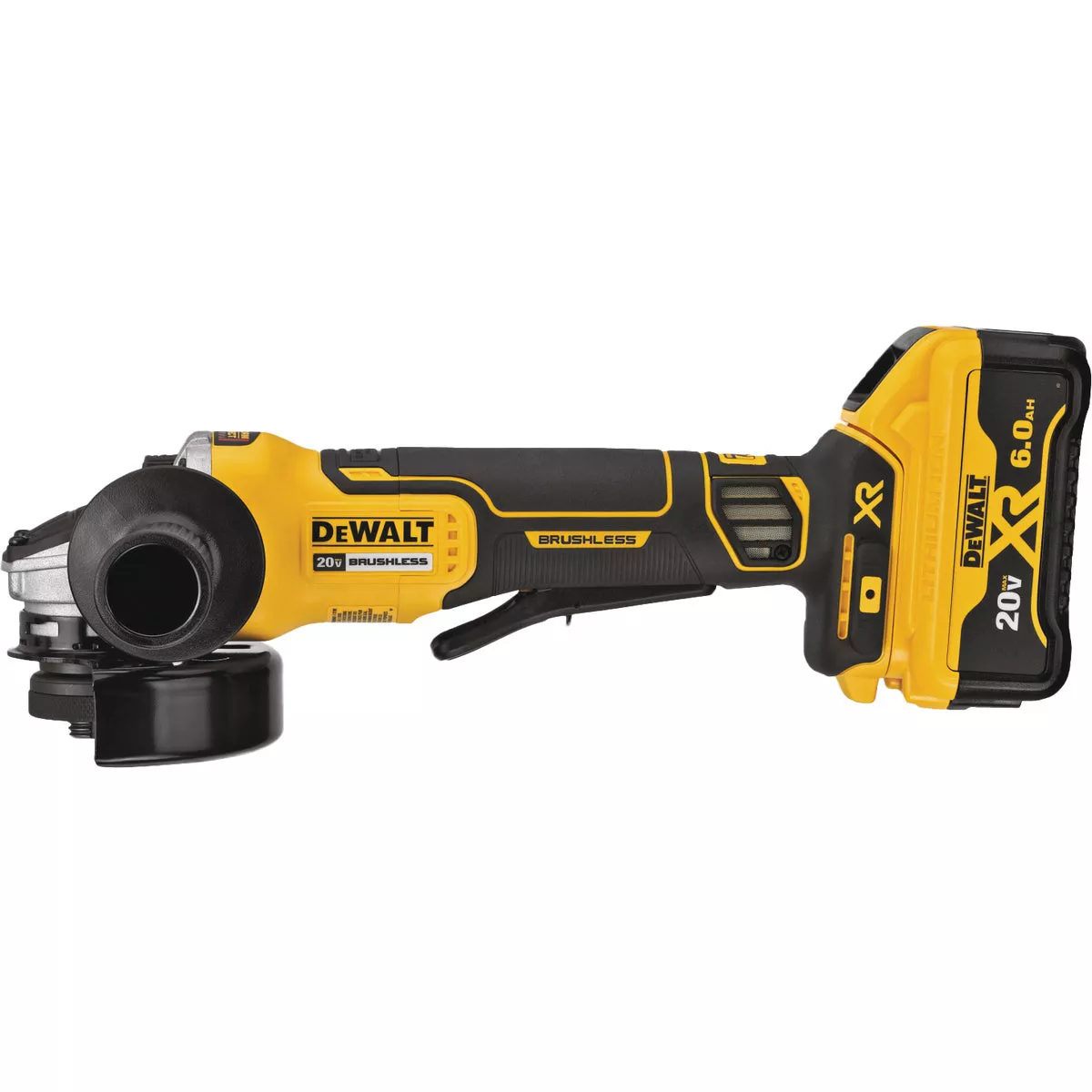 DEWALT 20V MAX XR 4-1/2 In. Brushless Small Cordless Angle Grinder Kit with Paddle Switch & (2) 6.0 Ah Batteries & Charger - photo 8