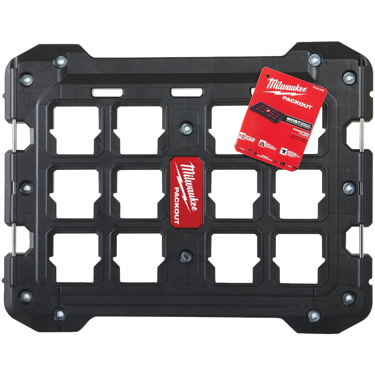 Milwaukee PACKOUT 18.4 In. W x 23.4 In. L Mounting Plate Bracket, 100 Lb.  Capacity