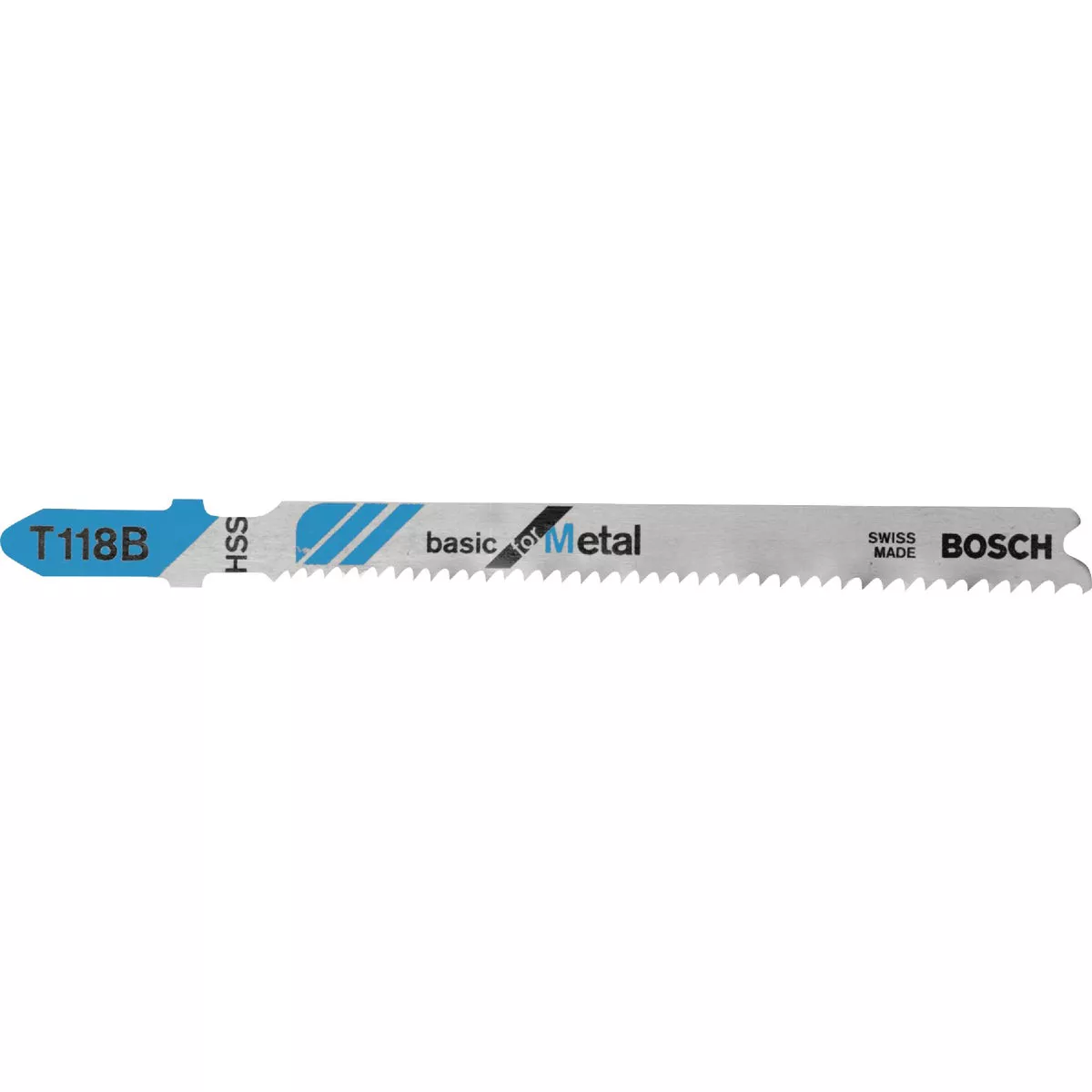 Bosch T-Shank 3-5/8 In. x 11-14 TPI High Speed Steel Jig Saw Blade, Basic for Metal (5-Pack) - photo 2