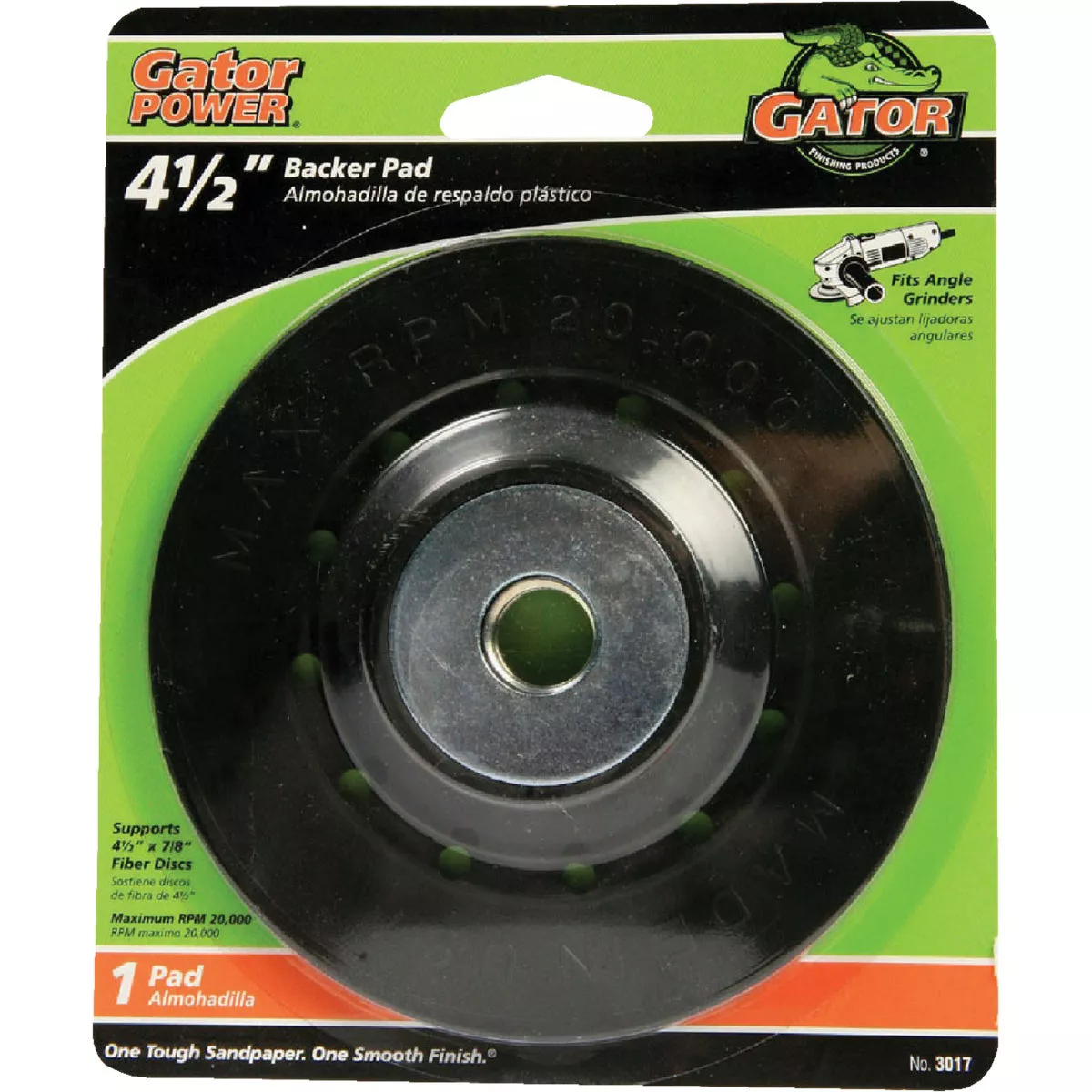 Gator Blade 4-1/2 In. Power Angle Grinder Backing Pad