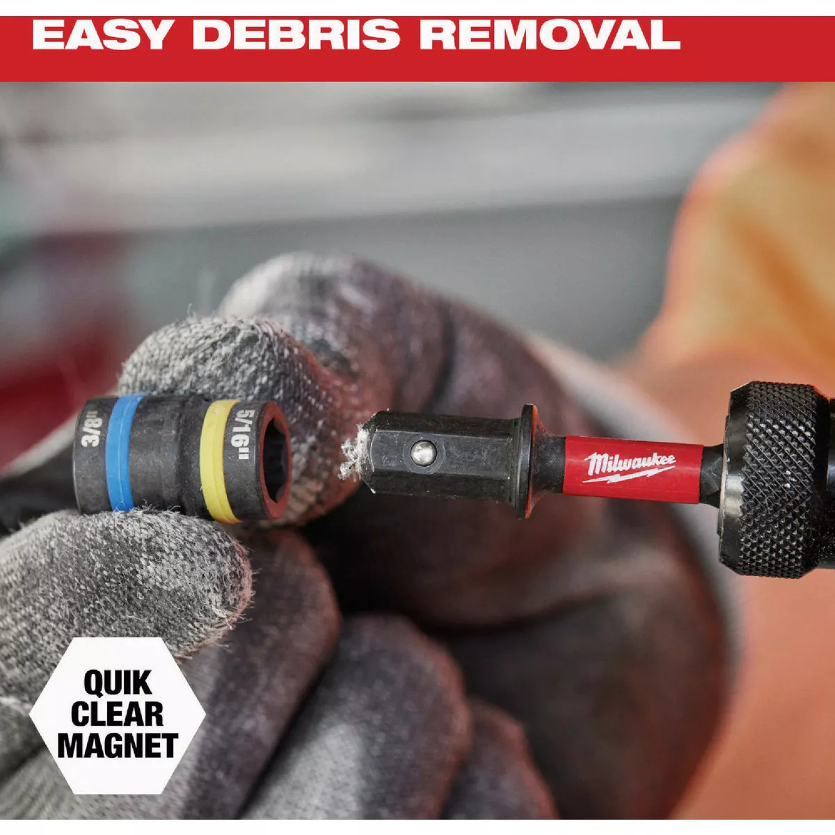 Milwaukee SHOCKWAVE QUIK-CLEAR 2-in-1 1/4 In. & 5/16 In. x 2-1/4 In. Impact Duty Magnetic Nut Driver - photo 7