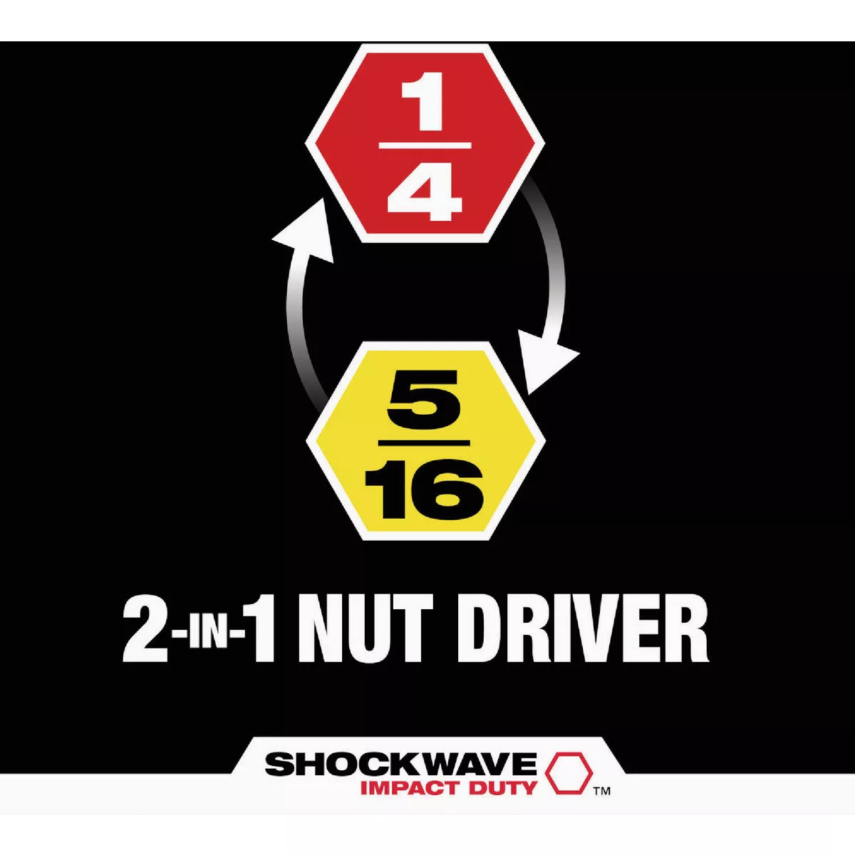 Milwaukee SHOCKWAVE QUIK-CLEAR 2-in-1 1/4 In. & 5/16 In. x 2-1/4 In. Impact Duty Magnetic Nut Driver - photo 4