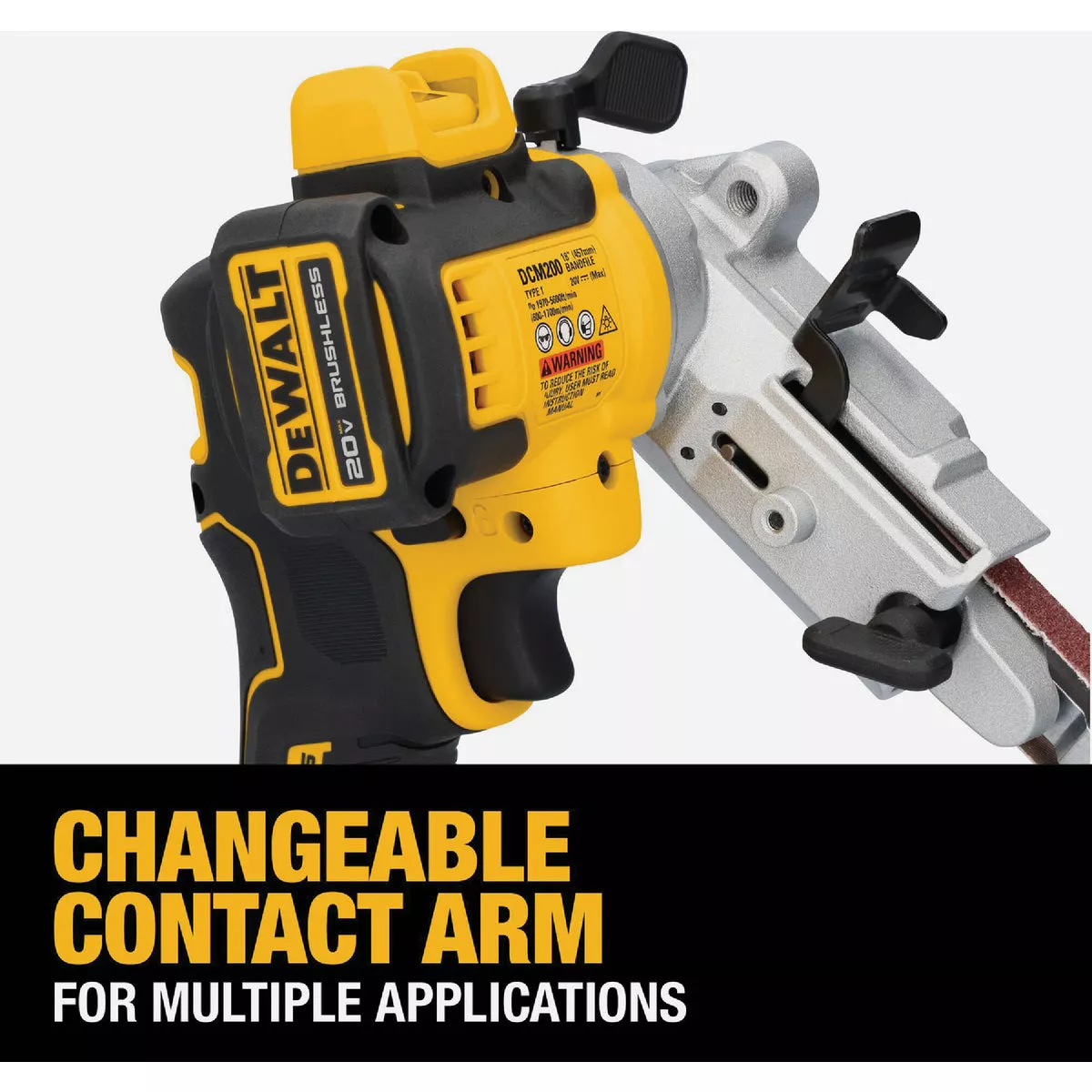 DEWALT 20V MAX XR Brushless 1/2 In. x 18 In. Cordless Band File (Tool Only) - photo 6