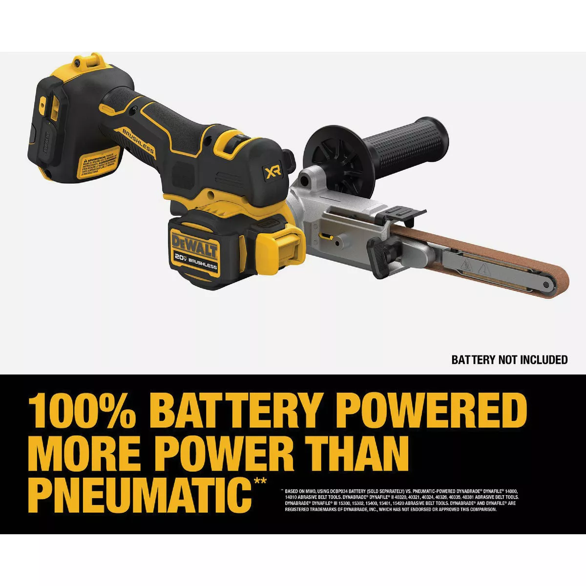 DEWALT 20V MAX XR Brushless 1/2 In. x 18 In. Cordless Band File (Tool Only) - photo 7