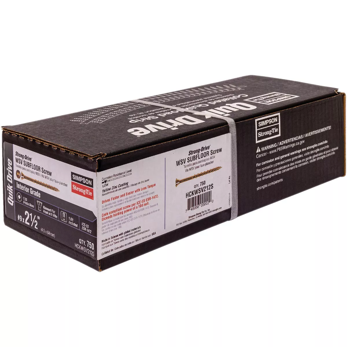 Simpson Strong-Tie Strong-Drive #9 x 2-1/2 In. T25 WSV Subfloor Yellow Zinc Collated Wood Screw (750 Ct.) - photo 3