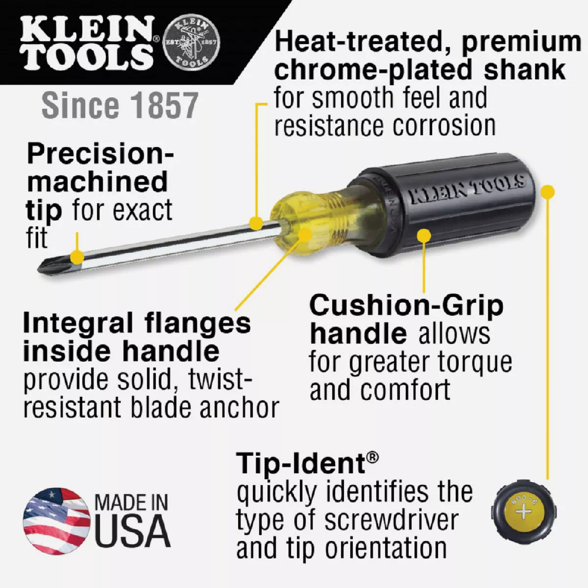 Klein Cushion-Grip Screwdriver Set (7-Piece) - photo 4
