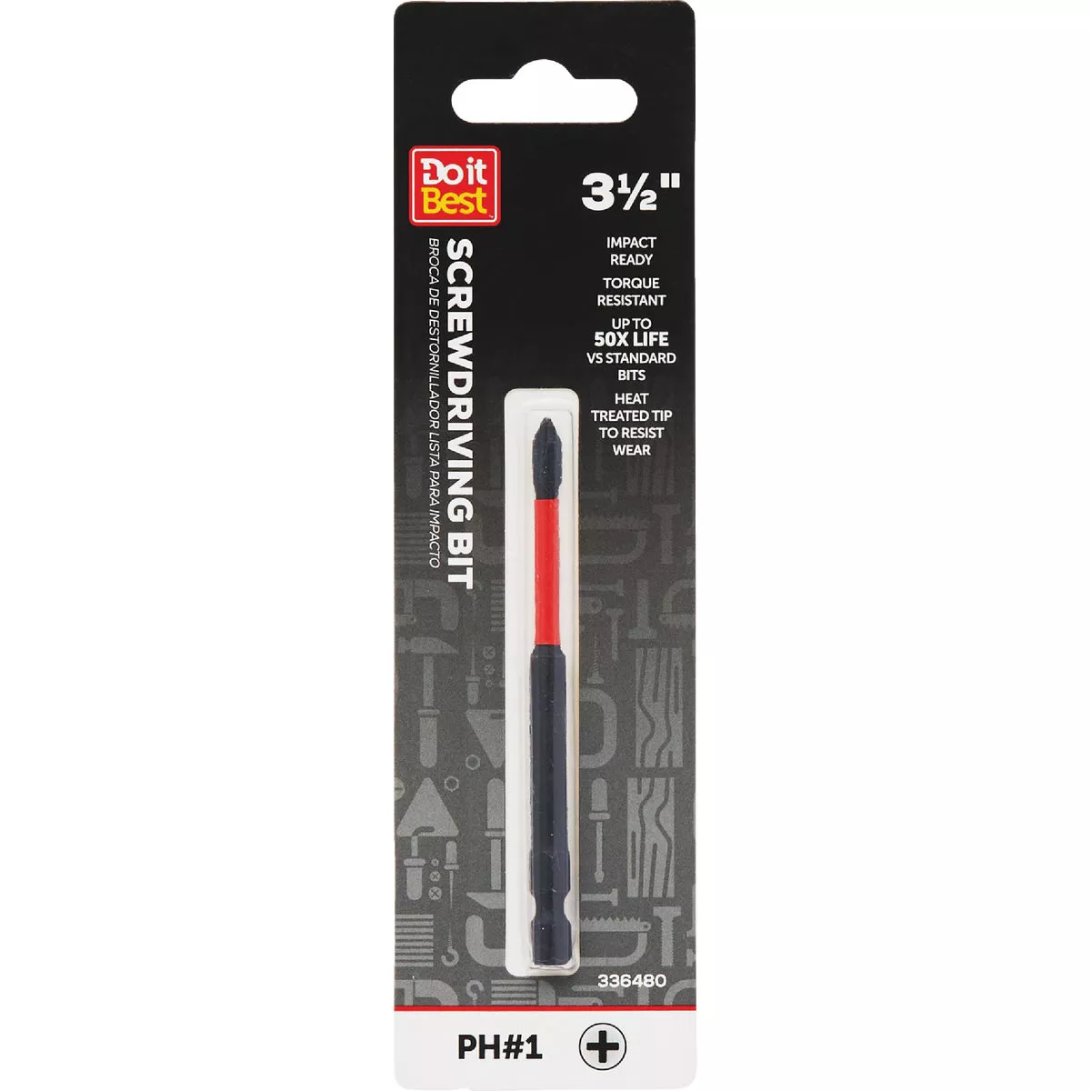 Do it Best 3.5 In. Phillips #1 Impact Ready Screwdriver Bit