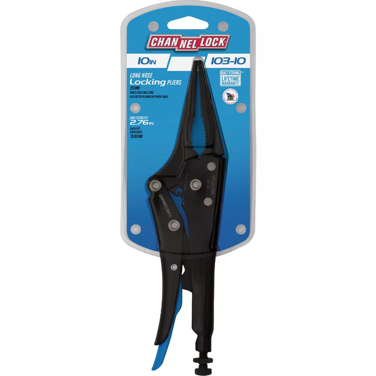 Channellock 10 In. Combination Long Nose Locking Pliers - photo 2
