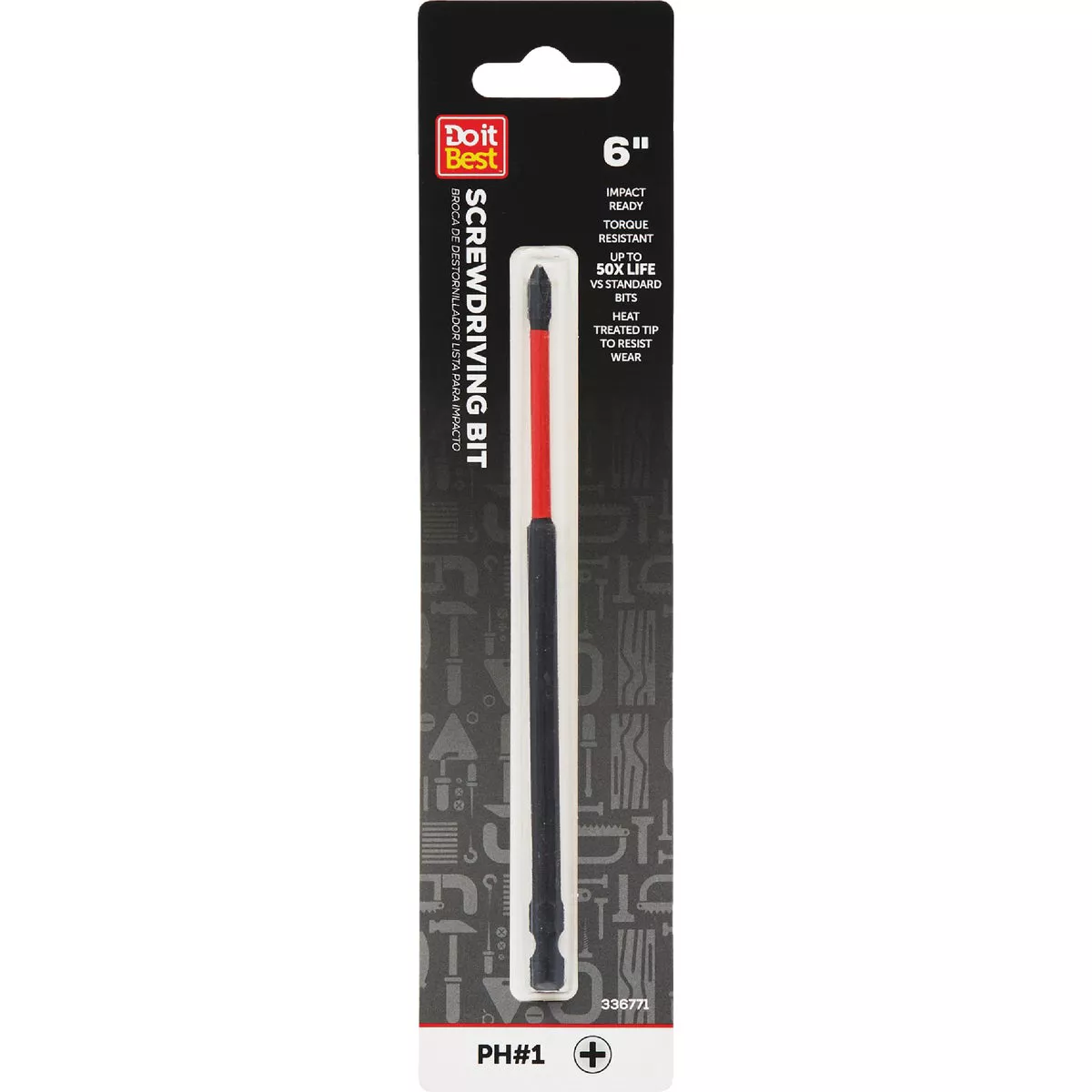 Do it Best 6 In. Phillips #1 Impact Ready Screwdriver Bit