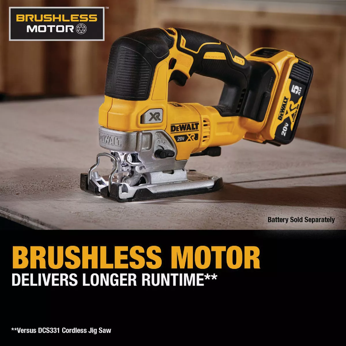 DEWALT 20V MAX XR Brushless Cordless Jig Saw (Tool Only) - photo 3