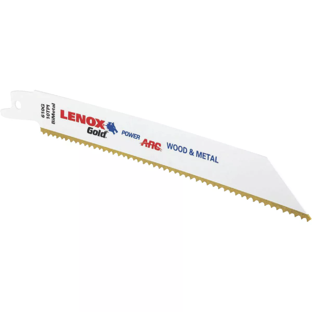 Lenox Gold 6 In. 10 TPI Wood/Metal Power Arc Curved Reciprocating Saw Blade (5-Pack)