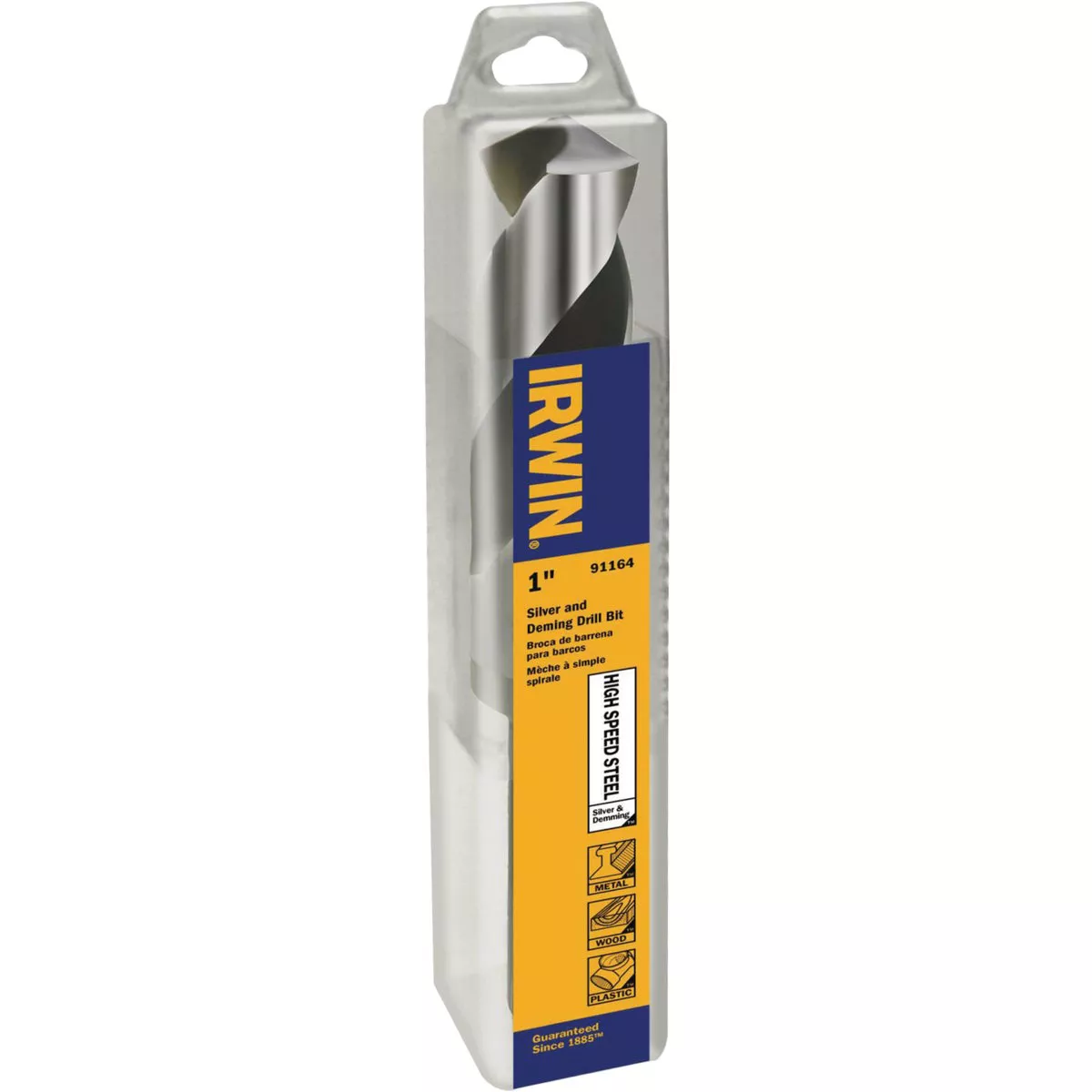 Irwin 1 In. Black Oxide Silver & Deming Drill Bit