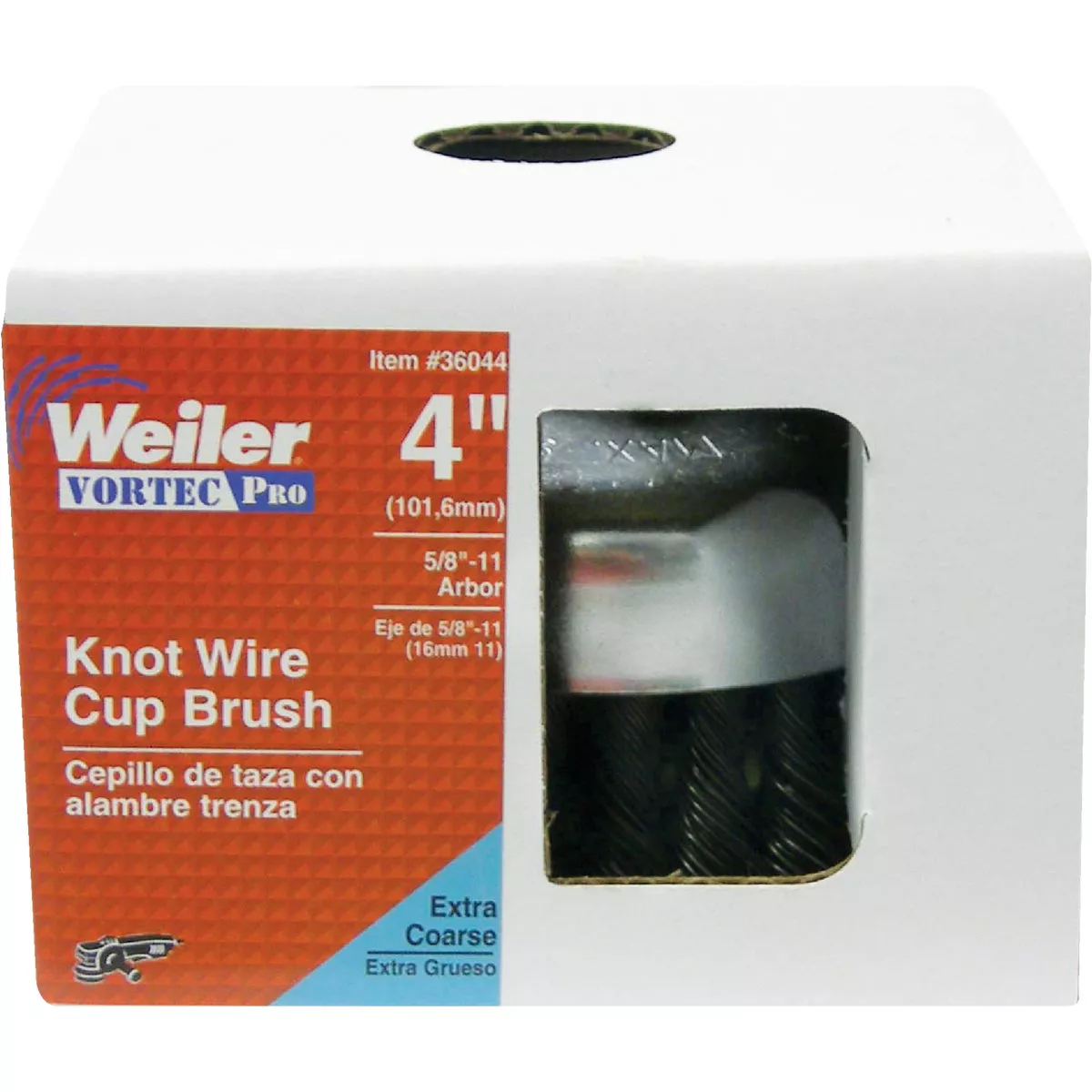 Weiler Vortec 4 In. Knotted 0.02 In. Angle Grinder Wire Brush - photo 2