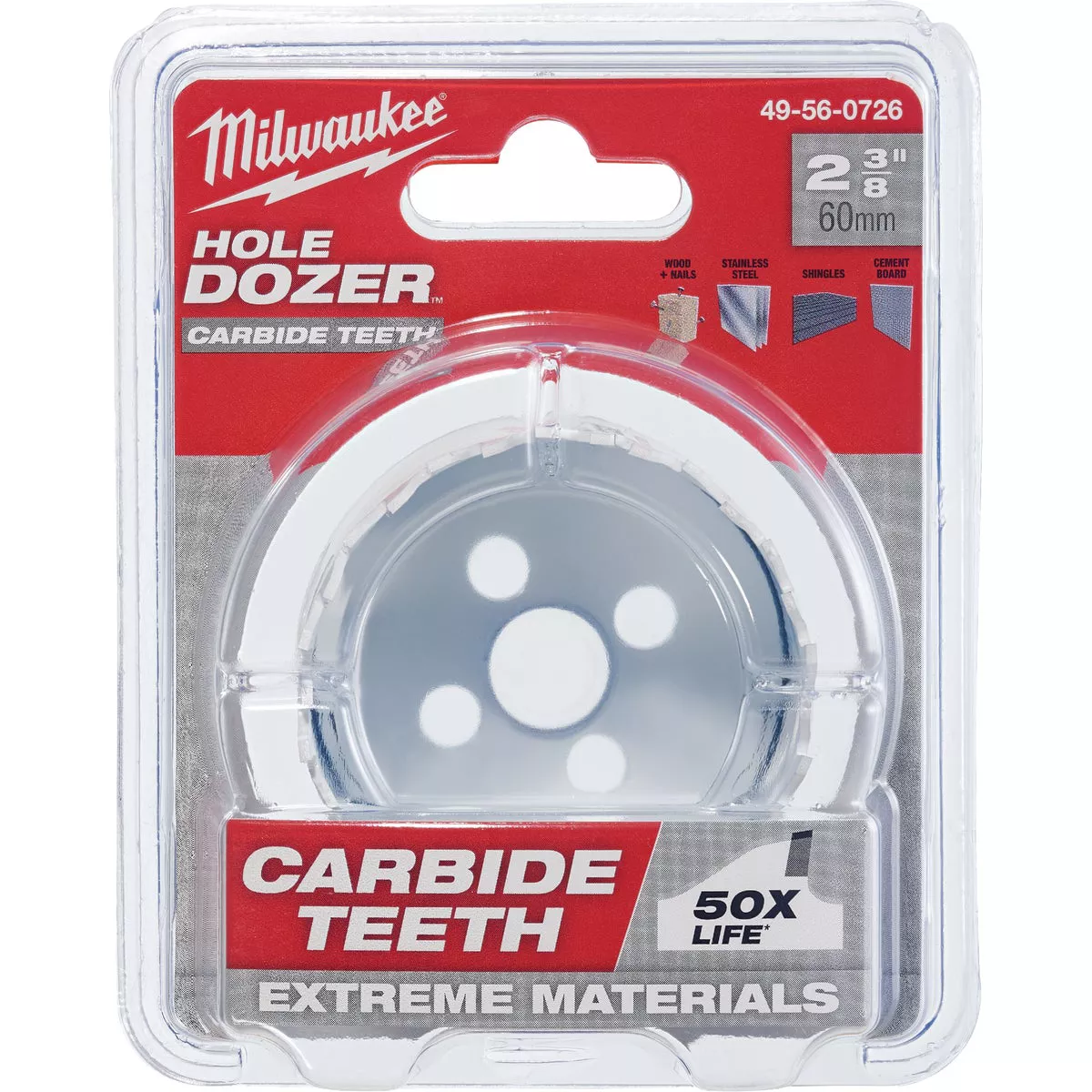 Milwaukee HOLE DOZER 2-3/8 In. Hole Saw with Carbide Teeth