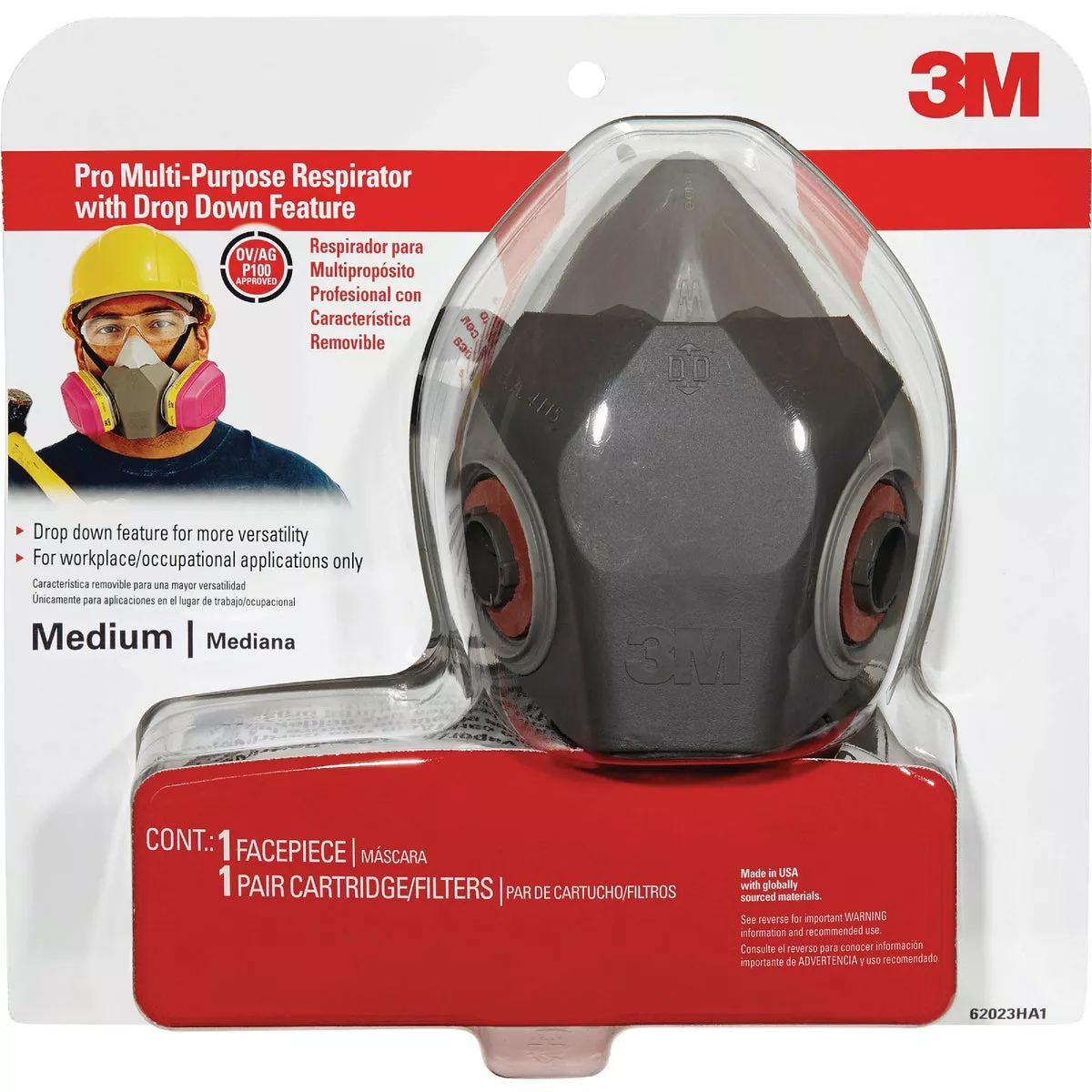 3M OV/AG/P100 Professional Multi-Purpose Respirator - photo 2
