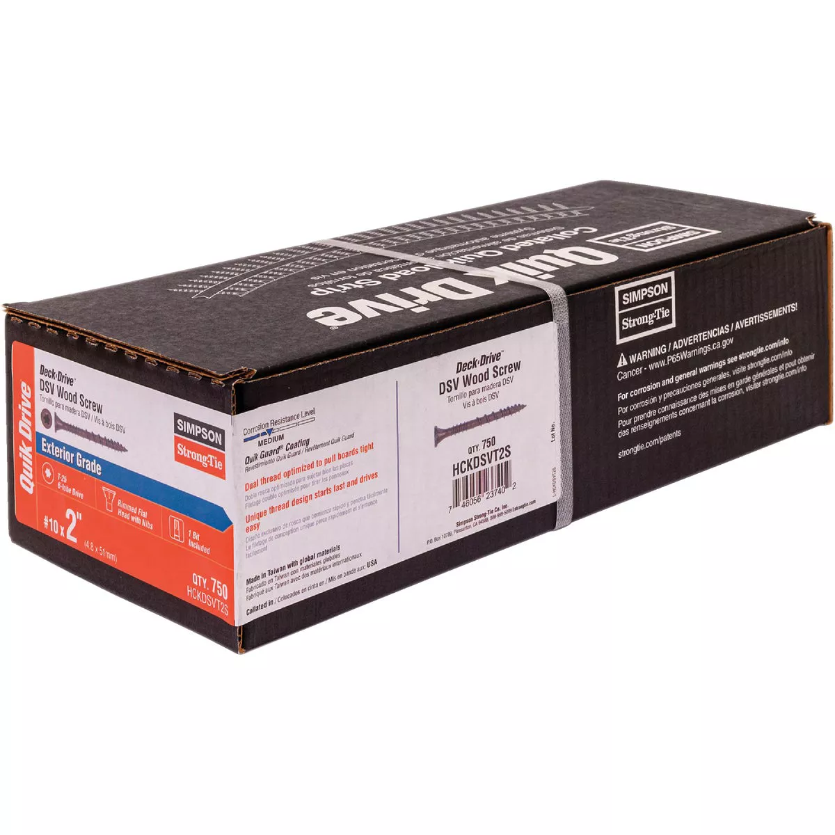 Simpson Strong-Tie Deck-Drive DSV #10 x 2 In. T25 6-Lobe Tan Collated Deck Screw (750 Ct.) - photo 3