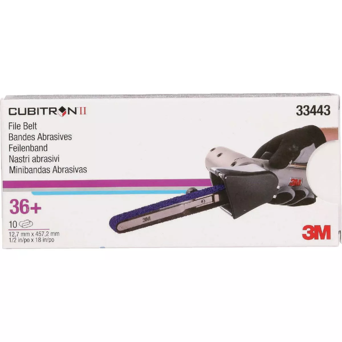 3M Cubitron II 3/8 In. x 13 In. 36 Grit Band File Belt - photo 2