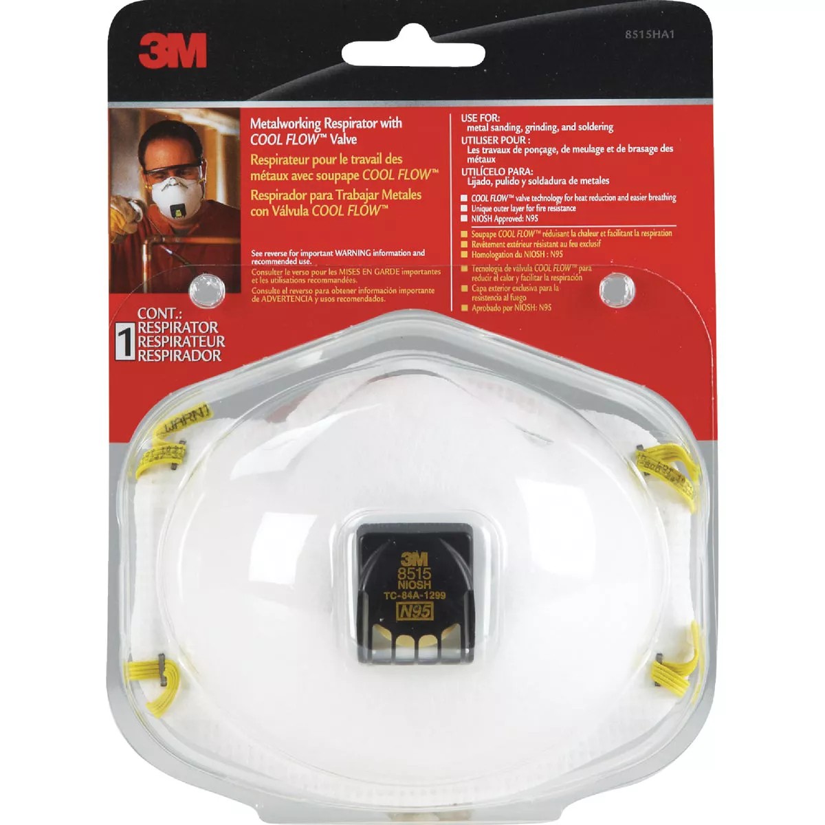3M N95 Respirator for Welding with Cool Flow Valve - photo 2