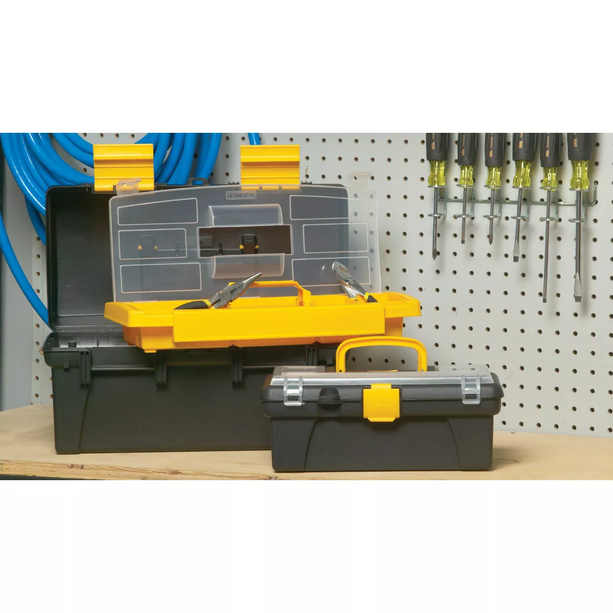 16 In. Black and Yellow Toolbox with Bonus 12 In. Toolbox - photo 8