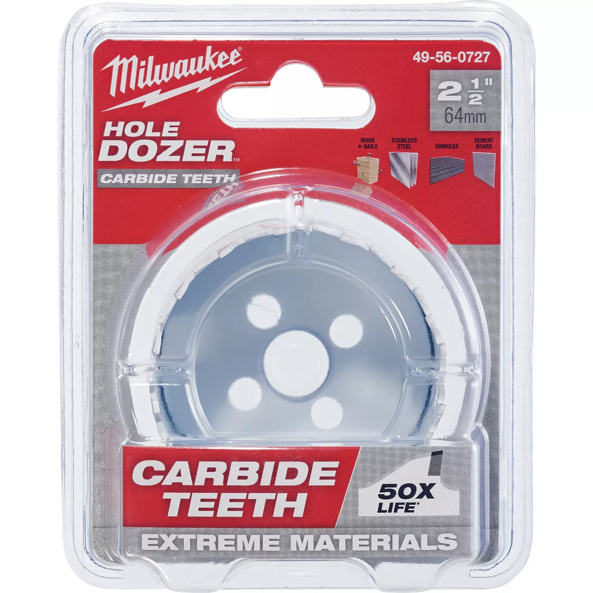 Milwaukee HOLE DOZER 2-1/2 In. Hole Saw with Carbide Teeth