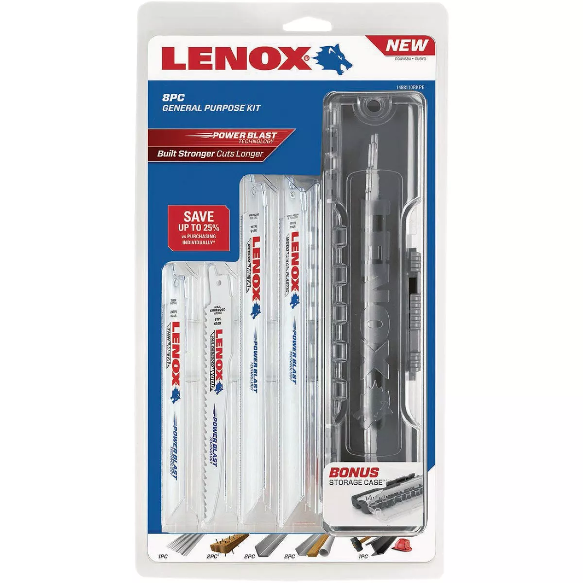 Lenox 8-Piece Reciprocating Saw Blade Set - photo 2