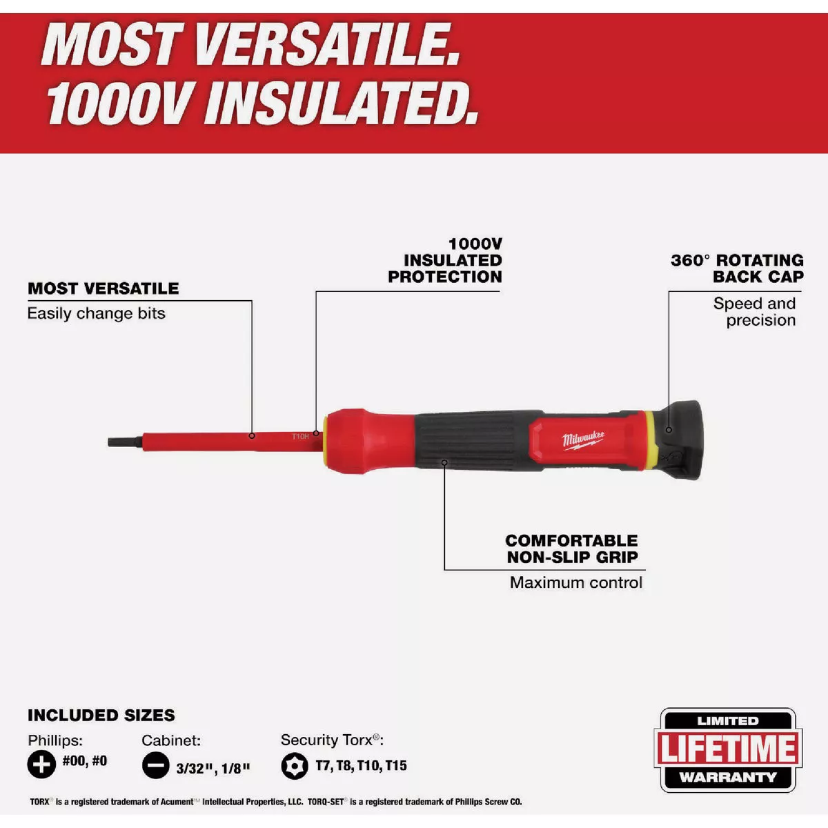 Milwaukee 8-In-1 1000V Insulated Precision Multi-Bit Screwdriver - photo 6