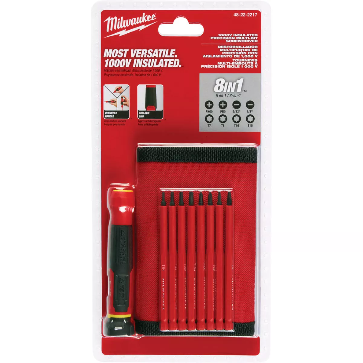 Milwaukee 8-In-1 1000V Insulated Precision Multi-Bit Screwdriver - photo 2