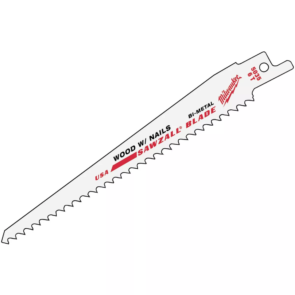 Milwaukee SAWZALL 8 In. 8/12 TPI Multi-Material Reciprocating Saw Blade (50-Pack)