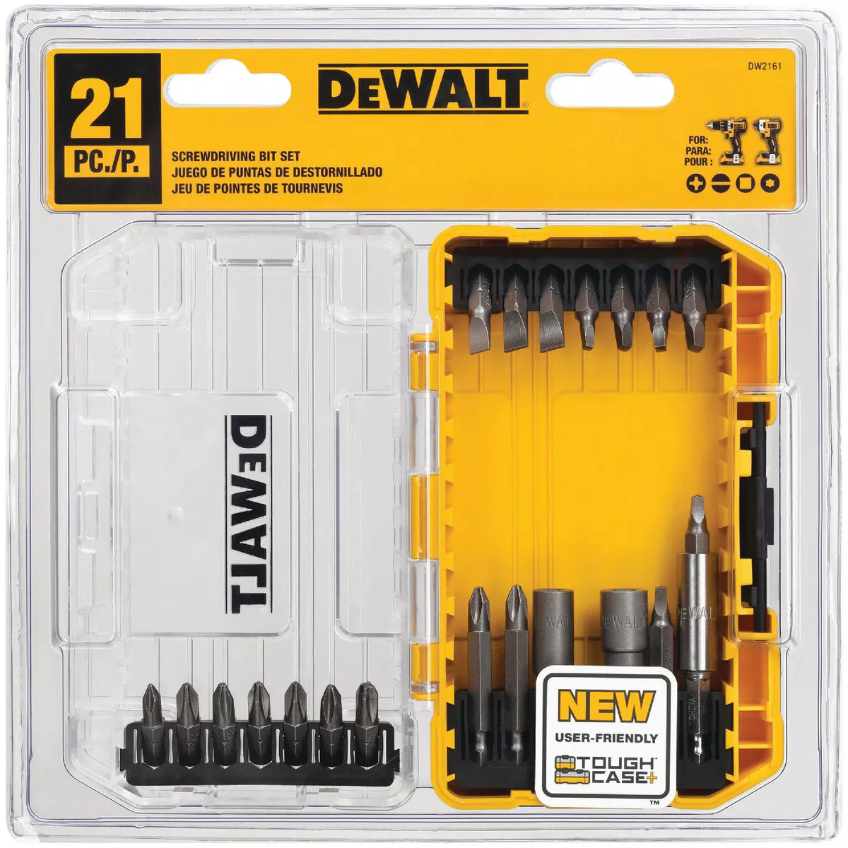 DeWalt 21-Piece Screwdriver Bit Set with ToughCase+ System