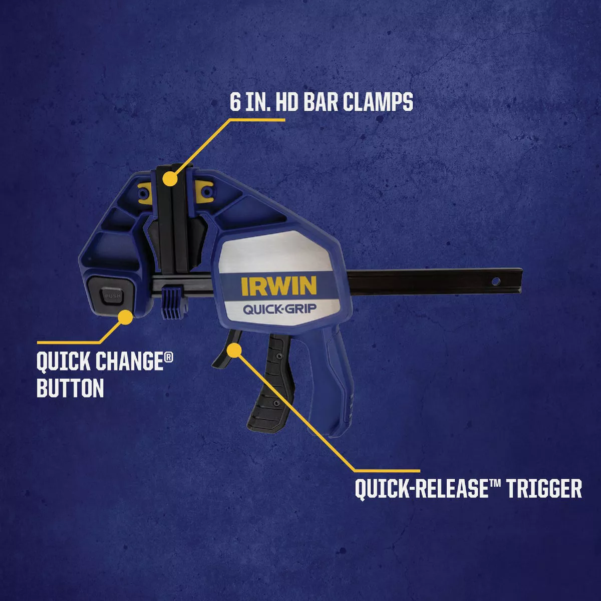 Irwin Quick-Grip XP 6 In. Heavy-Duty One-Hand Bar Clamp and Spreader - photo 4