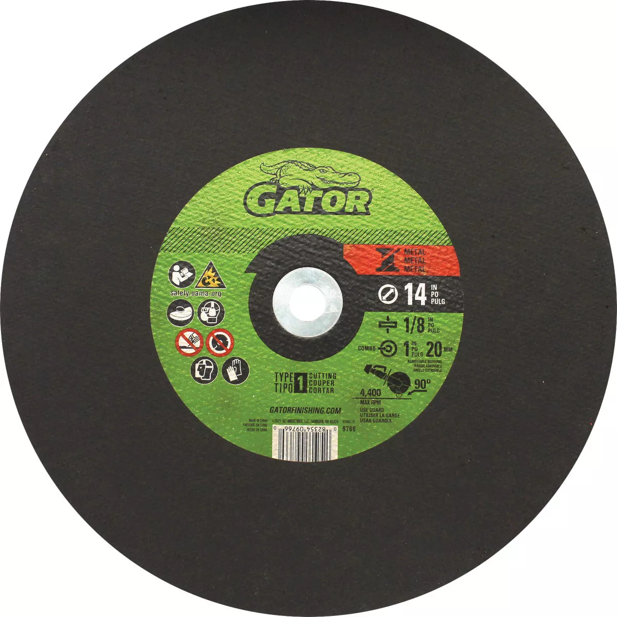 Gator 14 In. x 1/8 In. x 1 In. Metal Cut-Off Wheel