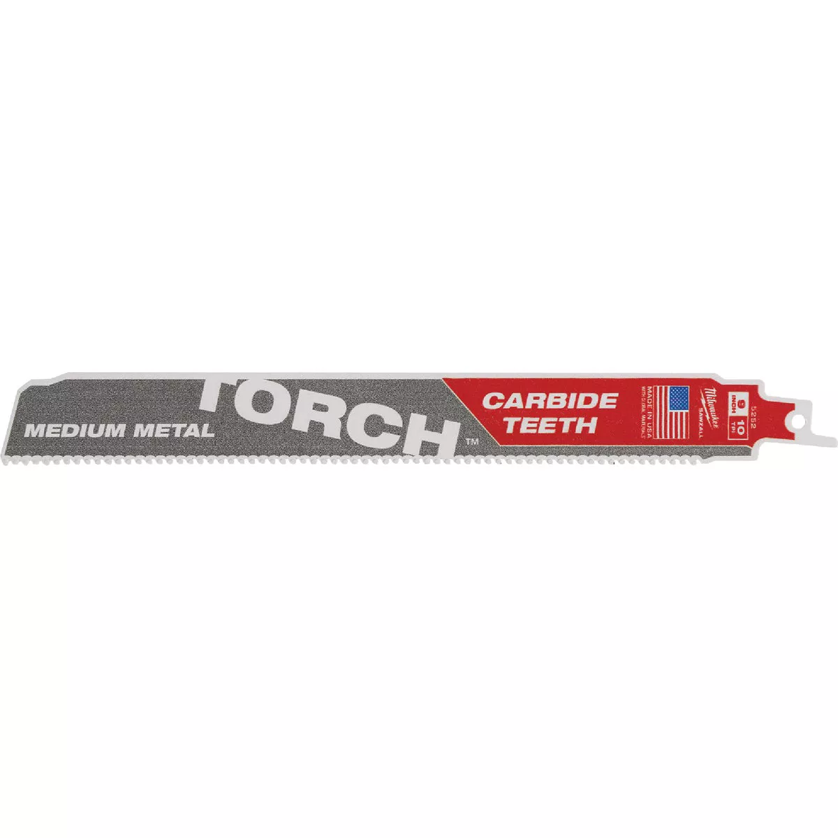 Milwaukee SAWZALL TORCH 9 In. 10 TPI Carbide Medium Metal Reciprocating Saw Blade - photo 2