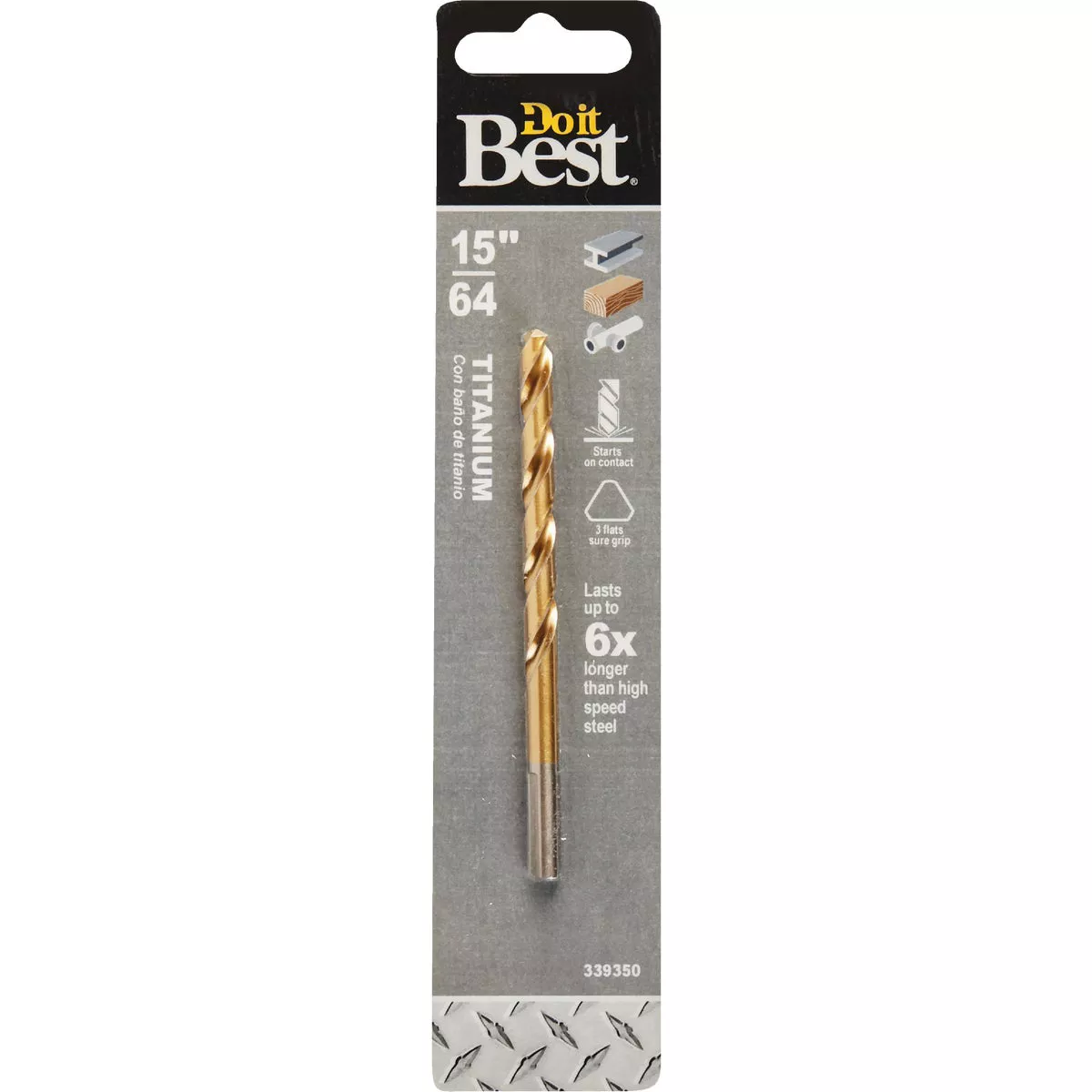 Do it Best 15/64 In. Titanium Drill Bit