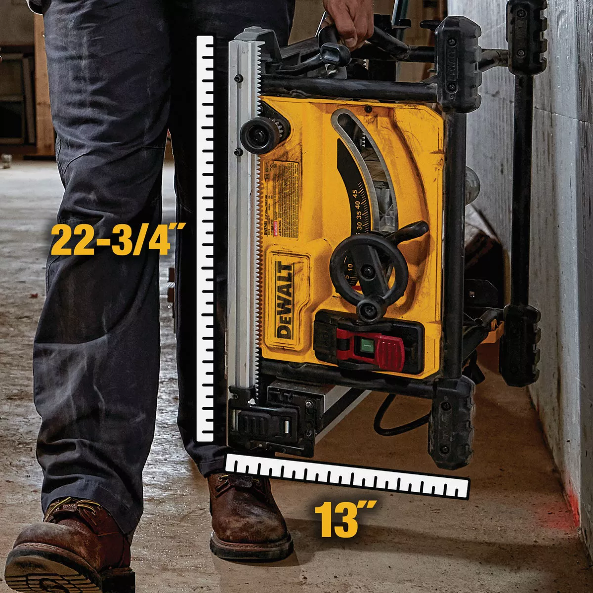 DEWALT 15-Amp 8-1/4 In. Compact Portable Jobsite Table Saw - photo 4