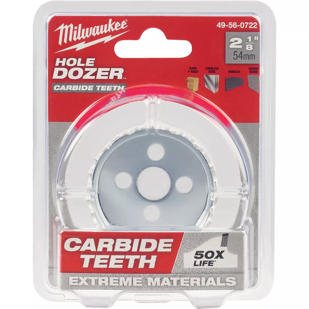 Milwaukee HOLE DOZER 2-1/8 In. Hole Saw with Carbide Teeth - photo 2