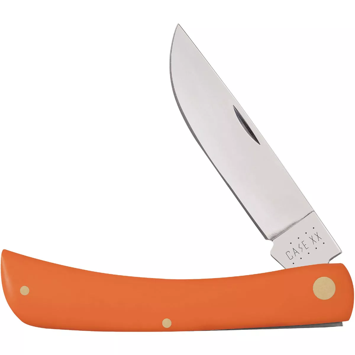 Case 3.7 In. Orange Synthetic Smooth Sod Buster Pocket Knife