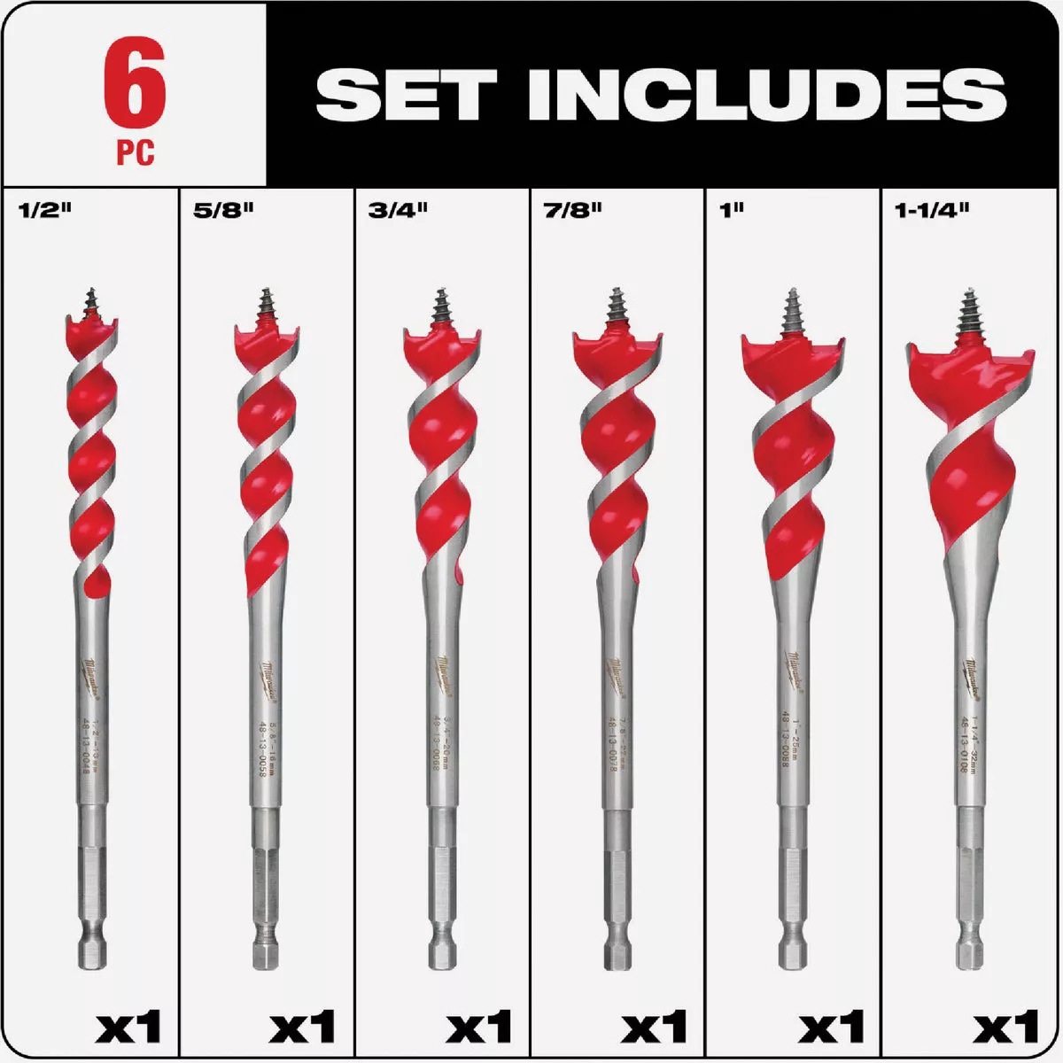 Milwaukee SPEED FEED 6-Piece Auger Bit Set | True Value Hardware