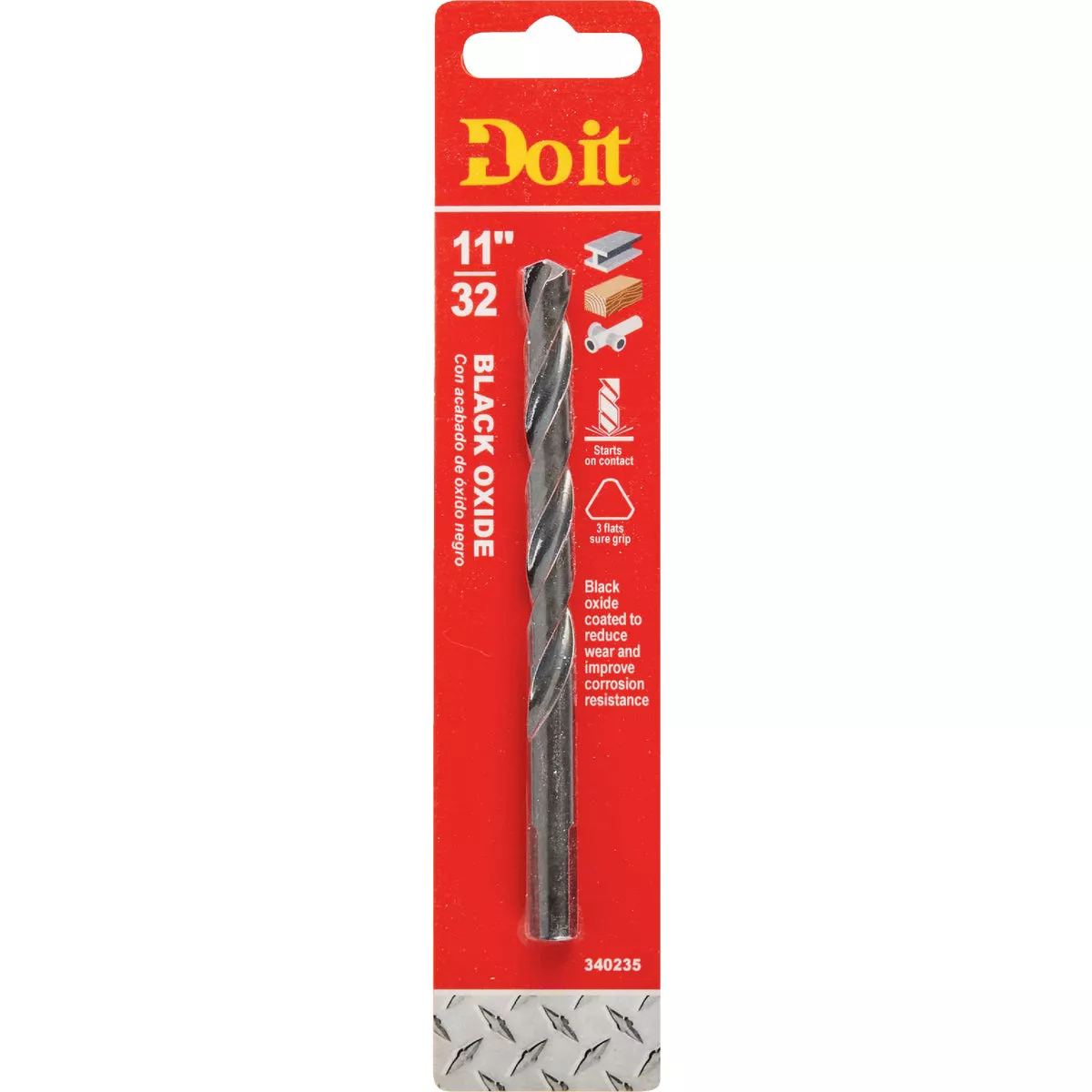 Do it 11/32 In. Black Oxide Drill Bit