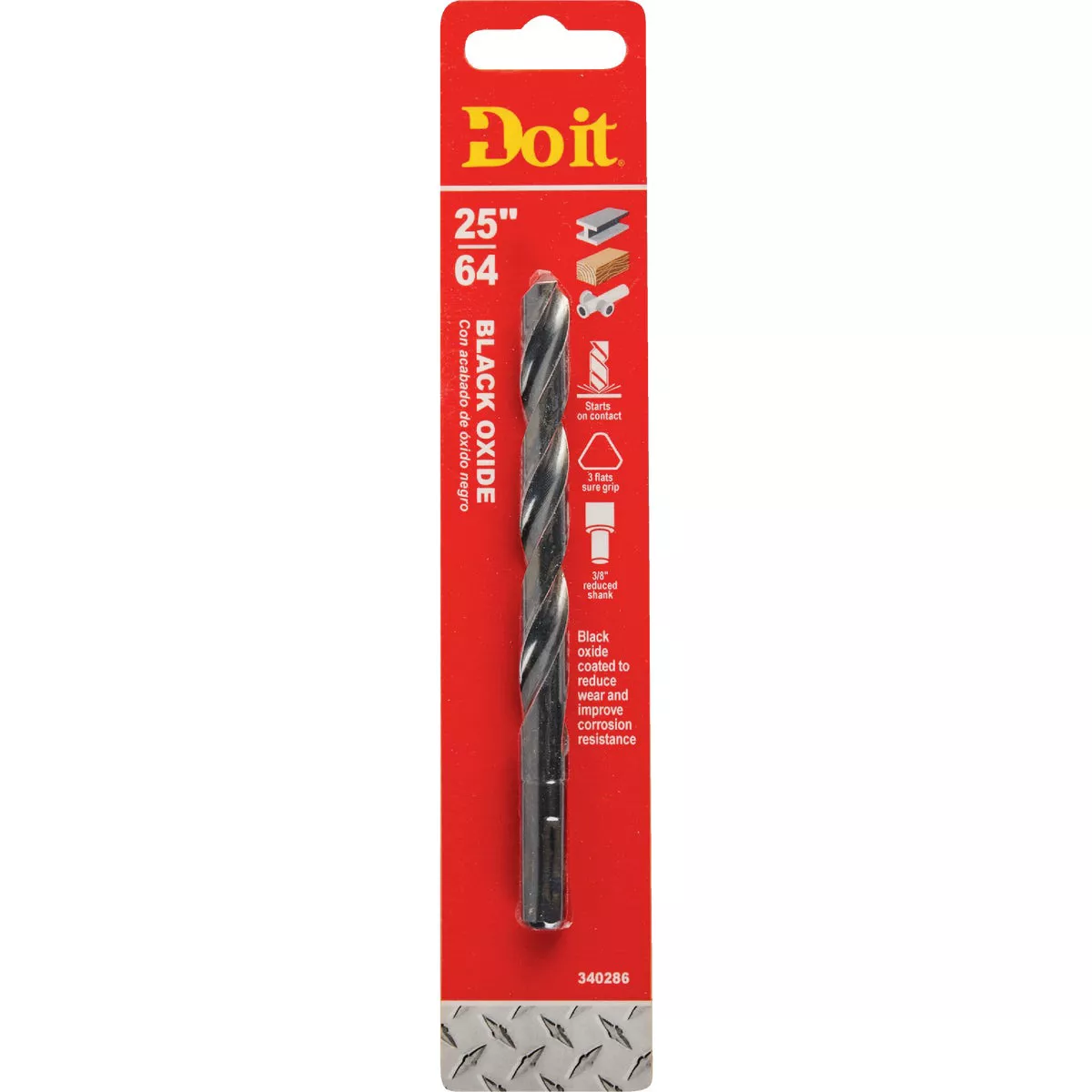 Do it 25/64 In. Black Oxide Drill Bit