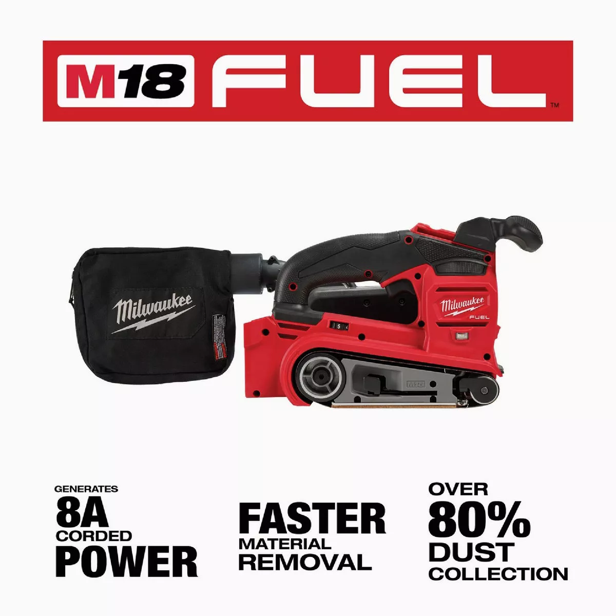Milwaukee M18 FUEL Brushless 3 In. x 18 In. Cordless Belt Sander (Tool Only) - photo 2