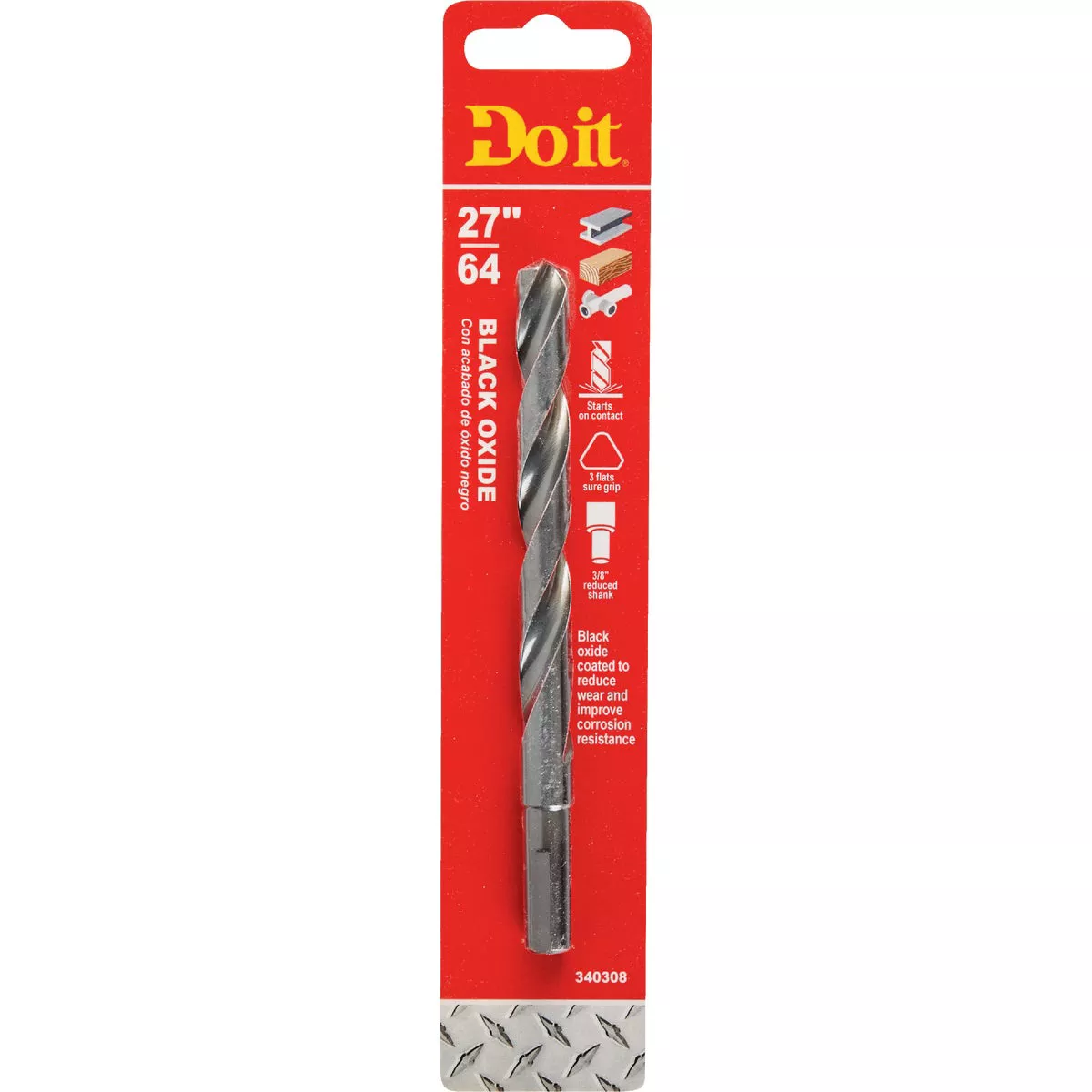Do it 27/64 In. Black Oxide Drill Bit