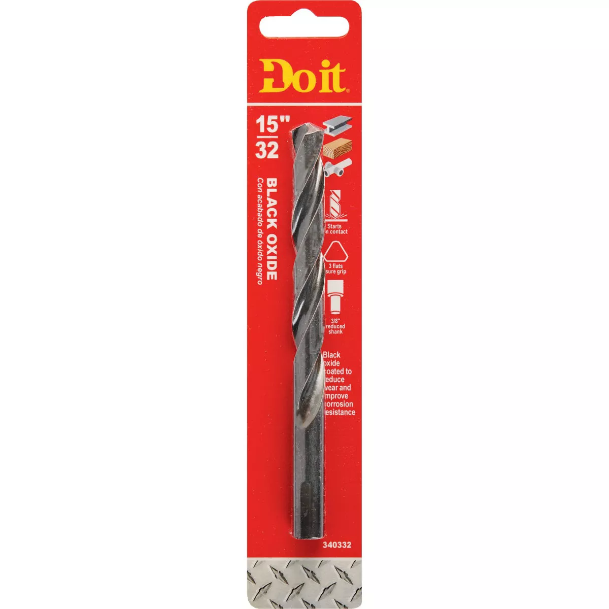 Do it 15/32 In. Black Oxide Drill Bit